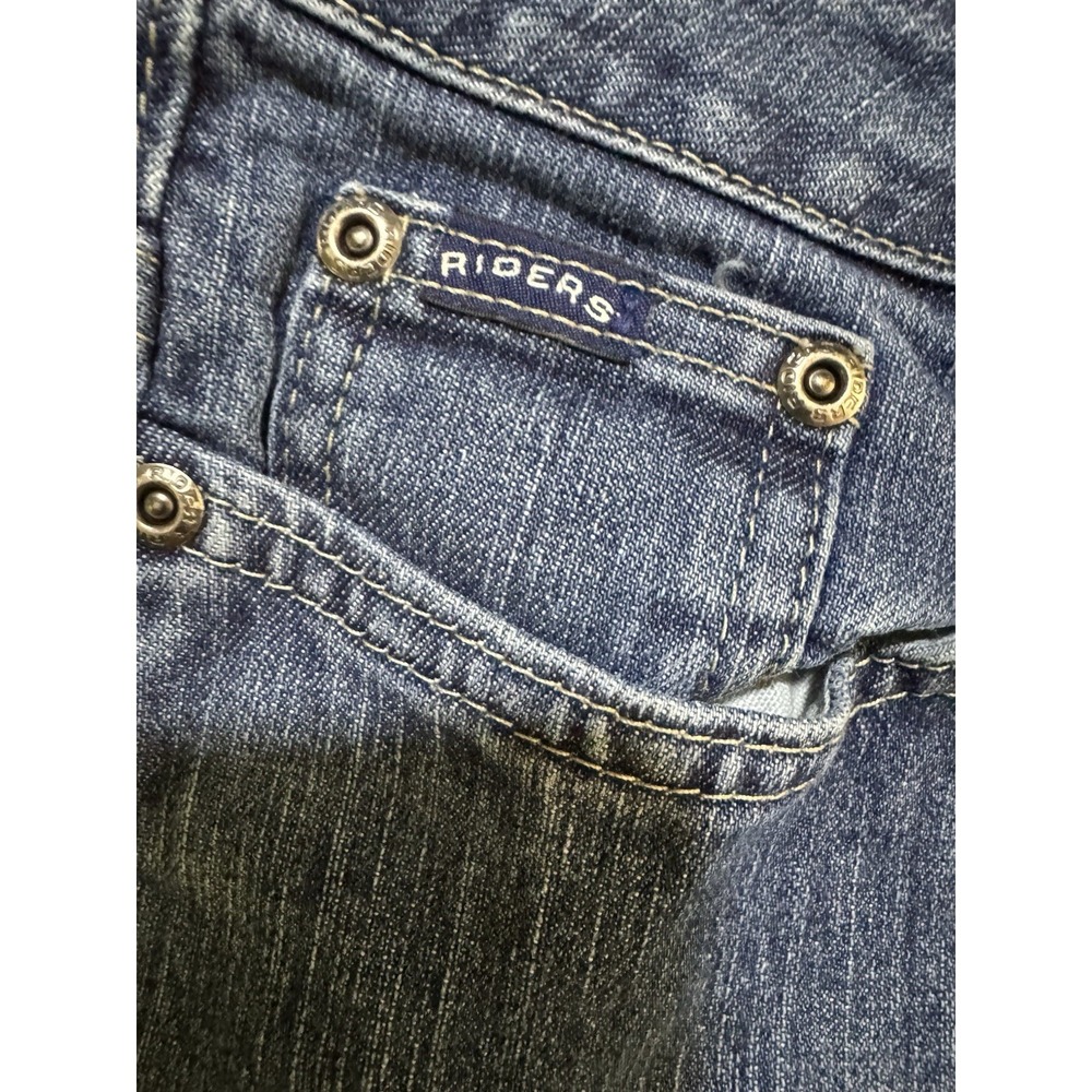 Riders Cropped Jeans Womens 12M Blue Excellent Mid Rise Denim W32xL24 - Picture 7 of 10
